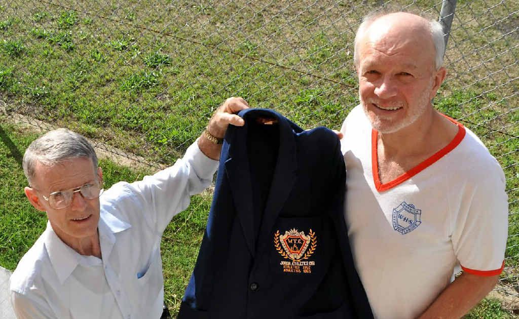 The Warwick State High School centenary has reunited old friends Rick Telford and John Baart after 48 years. The Warwick State High School centenary has reunited old friends Rick Telford and John Baart after 48 years.
